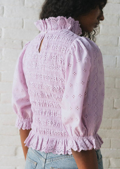 Plain Lilac Embroidery