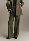 Moss Green Houndstooth