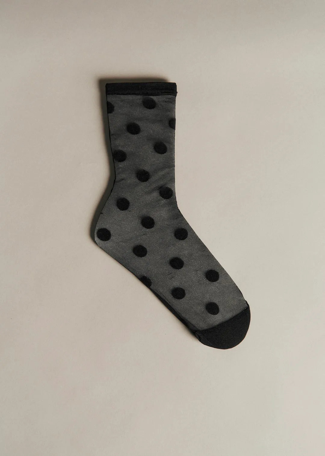 Ecru / Black Polka Dot