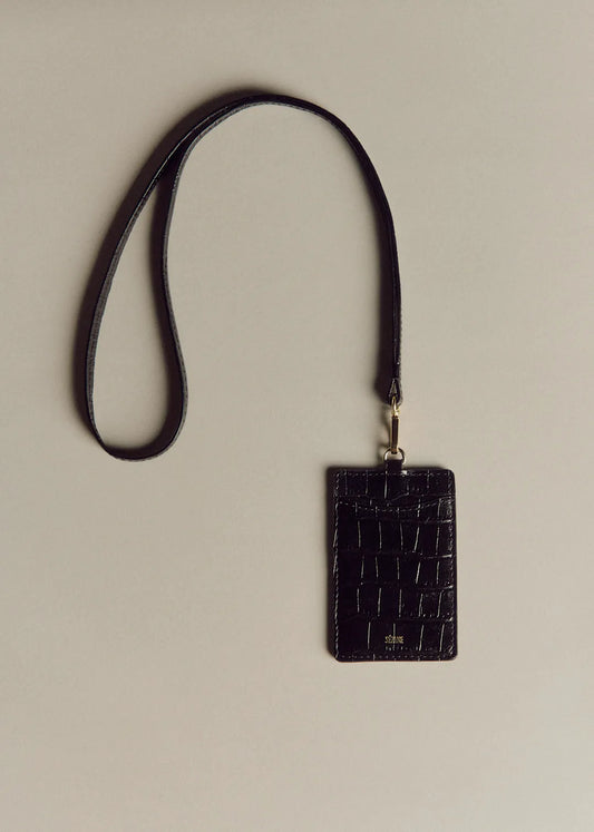 Black Crocodile Print