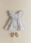 Lavender Striped Embroidery