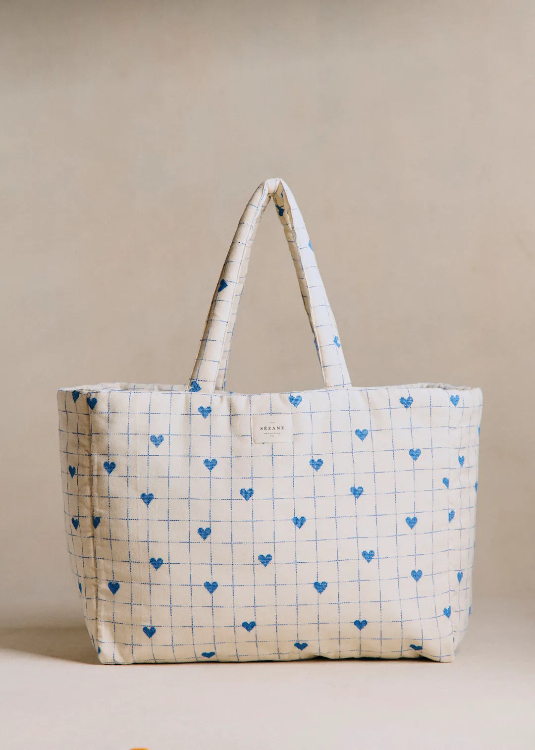 Vintage Blue Hearts Embroidery