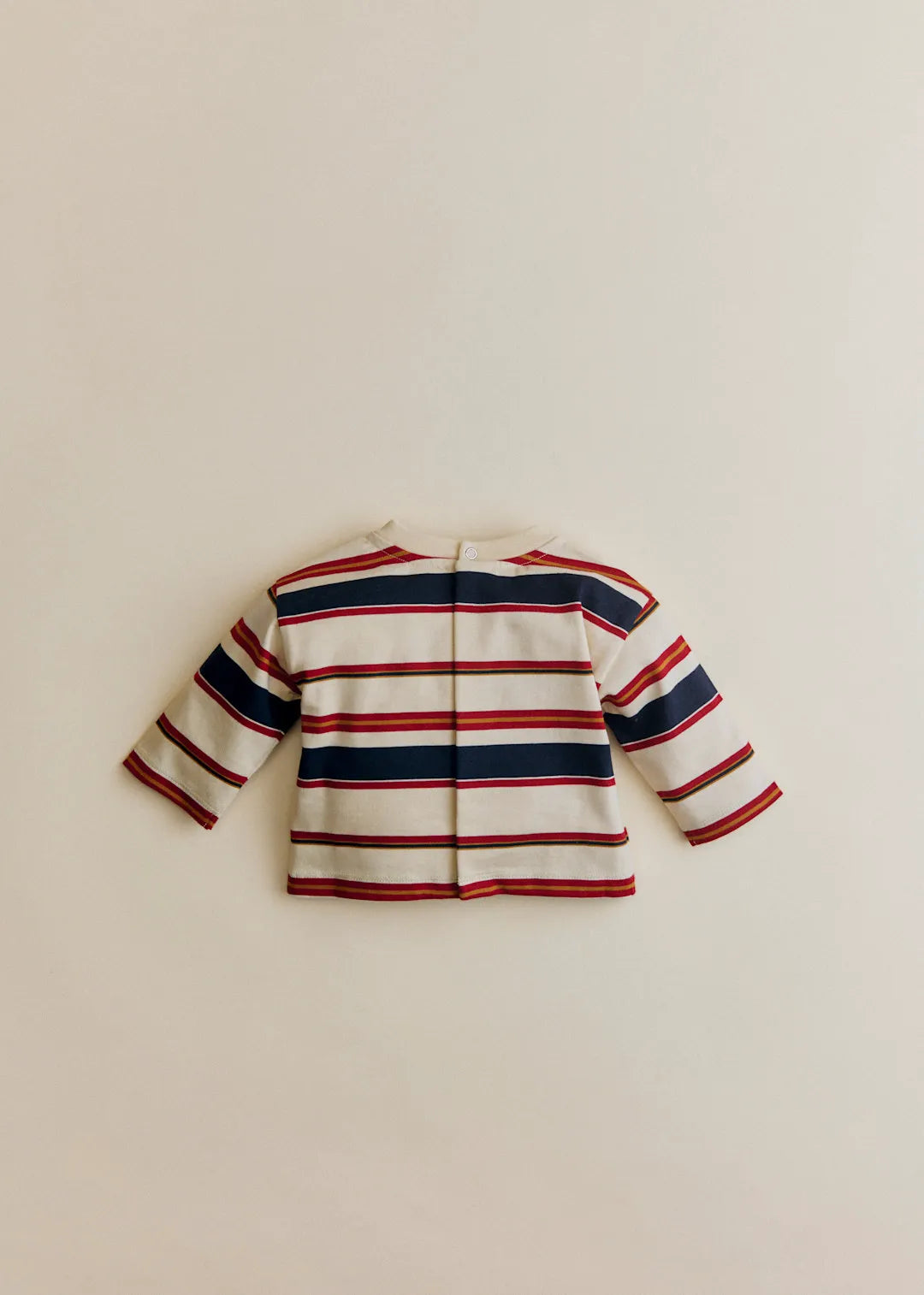 Burgundy Navy Ecru Stripe
