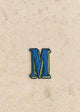 Letter M - Blue