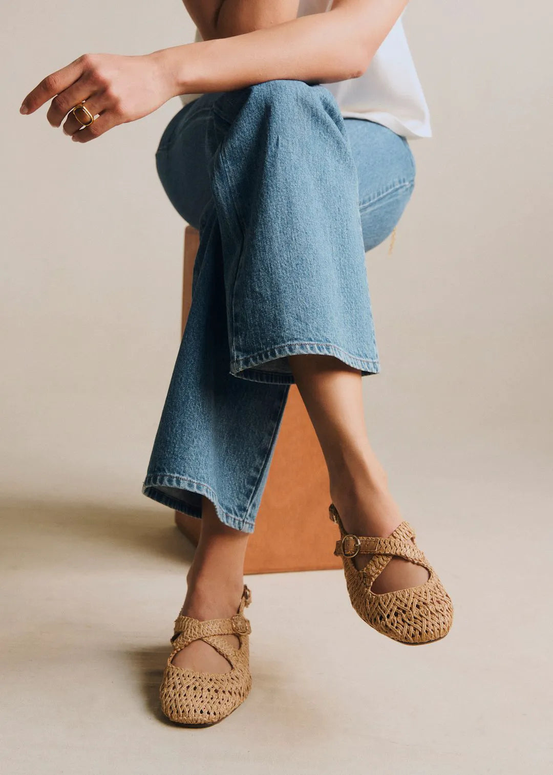 Woven Beige Textile