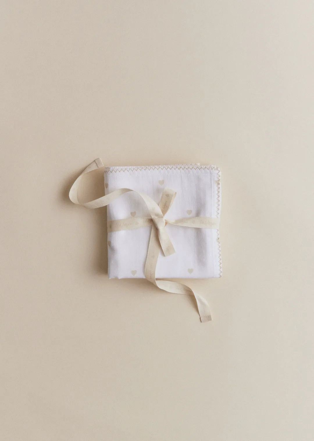Beige Heart Print